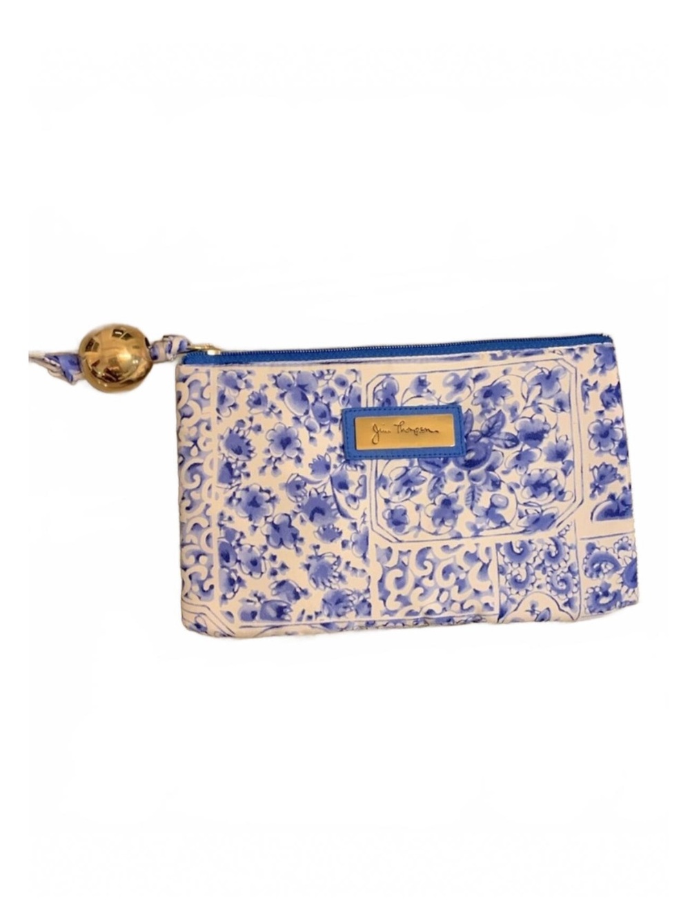 Jim Thompson Blue and White Floral Purse